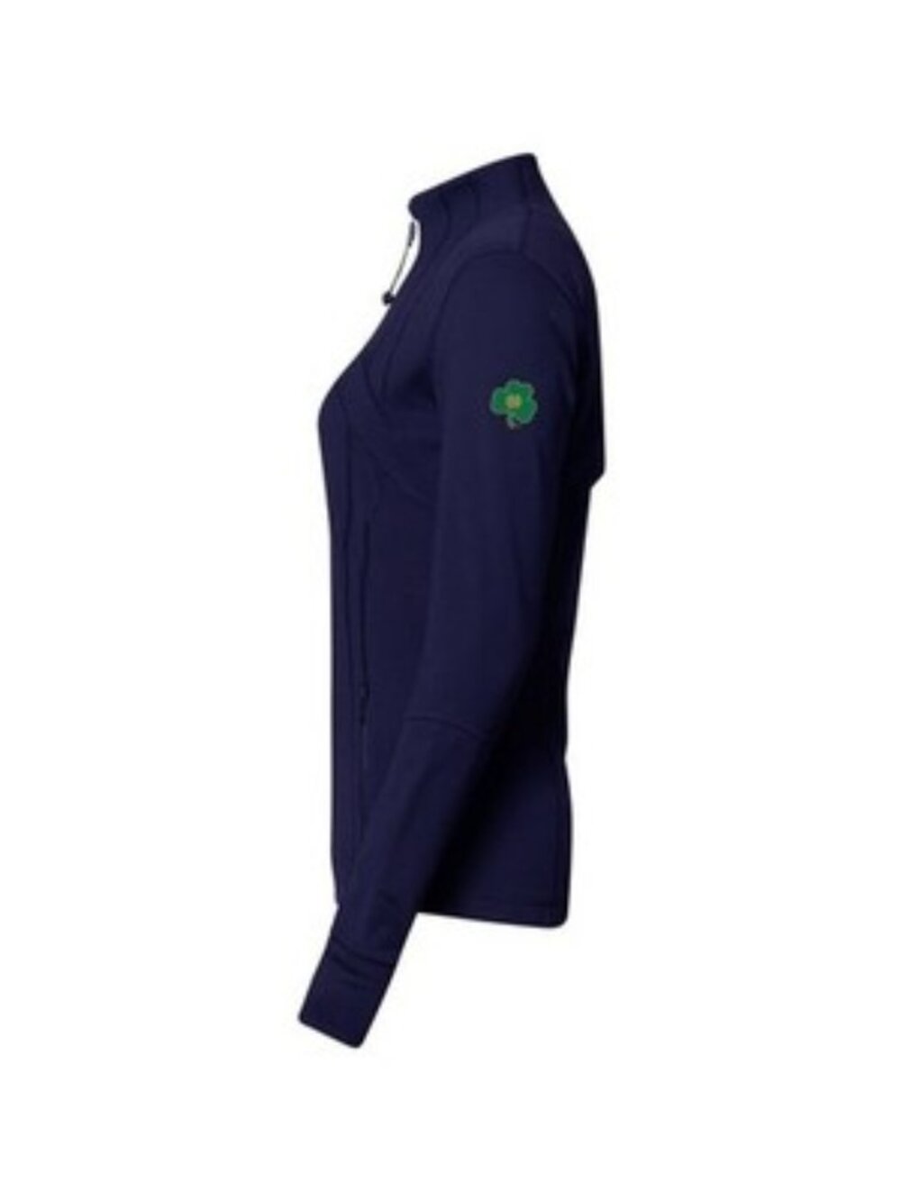 Lululemon Notre Dame Define Jacket Navy Blue Green Fighting Irish 12 EUC